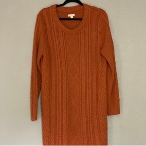 Merona Rusty Orange Knit Dress